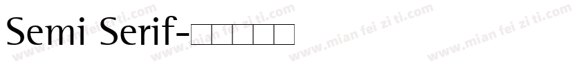 Semi Serif字体转换